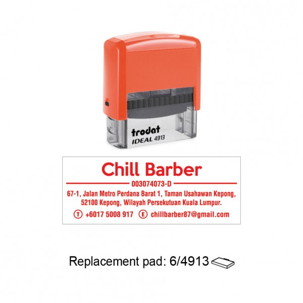 Trodat 4913 Ideal Self Inking Stamp 58x22mm